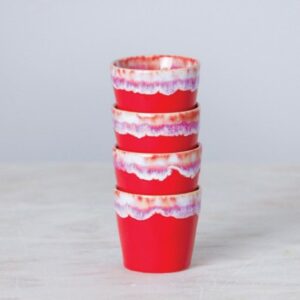 SODELICA ZA ESPRESSO RDEČA FI 6,7CM, 0,09L