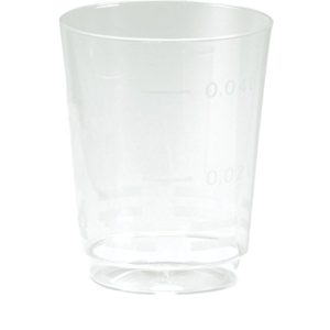 PVC KOZARCI KRISTAL 0,05L 50/1