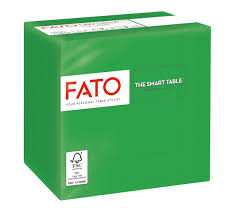 SERVIETA 25X25 TEMNO ZELENA 100/1